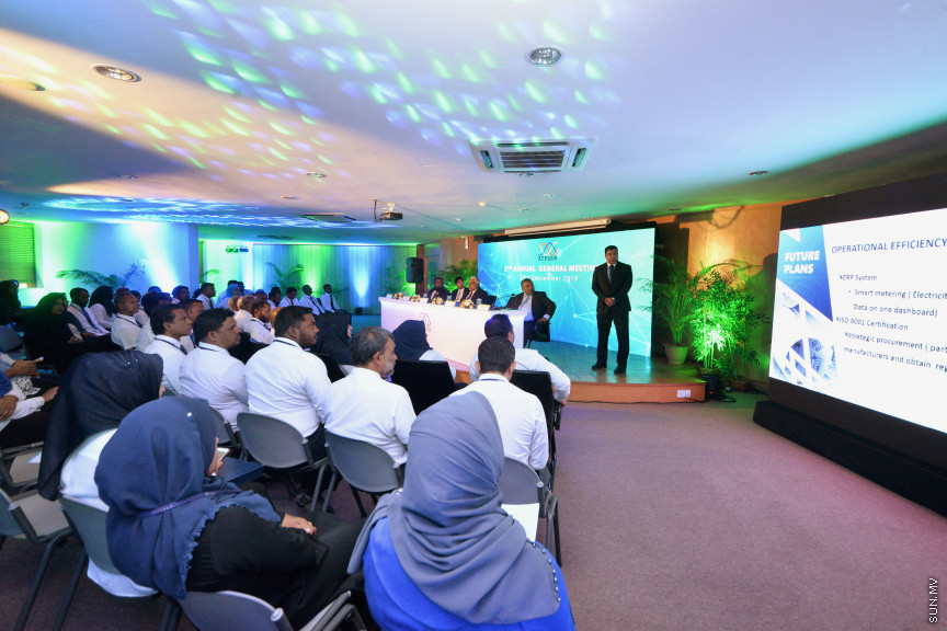 މިޔަދު ކުރިޔަތް ގެންދިޔަ ސްޓެލްކޯގެ ދެވަނަ އަހަރީ އާންމު ޖަލްސާ ގެ ތެރެއިން -- ސަން ފޮޓޯ/ އަހުމަދު އަވްޝަން އިލްޔާސް 