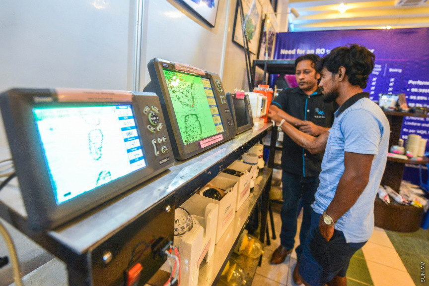 އޮކްޓޫބަރ 25، 2019: ރާއްޖޭގައި ކަނޑުގެ އުޅަނދުތަކަށް ހާއްސަ އެންމެ ބޮޑު އެގްޒިބިޝަން  "މޯލްޑިވްސް މެރިން އެކްސްޕޯ 2019"ގެ ތެރެއިން -- ސަން ފޮޓޯ/ ފަޔާޒު މޫސާ