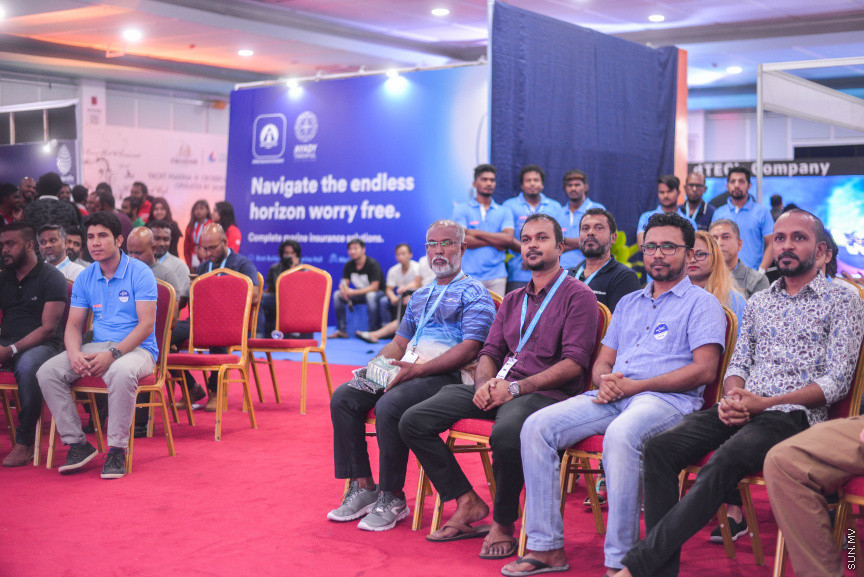 އޮކްޓޫބަރ 25، 2019: ރާއްޖޭގައި ކަނޑުގެ އުޅަނދުތަކަށް ހާއްސަ އެންމެ ބޮޑު އެގްޒިބިޝަން  "މޯލްޑިވްސް މެރިން އެކްސްޕޯ 2019"ގެ ތެރެއިން -- ސަން ފޮޓޯ/ ފަޔާޒު މޫސާ