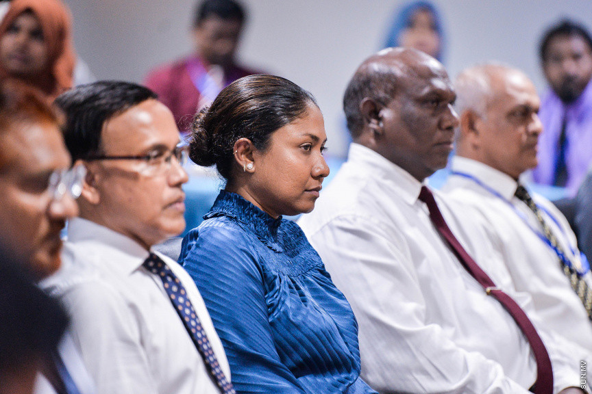 ޑިސެމްބަރ 4، 2019: ކޯޓު އޮފިޝަރުންނަށް ބޭއްވި ތަމްރީން ޕްރޮގްރާމް ނިމުން ފާހަގަކުރުމަށް ބޭއްވި ހަފްލާގެ ތެރެއިން -- ސަން ފޮޓޯ/ ފަޔާޒު މޫސާ