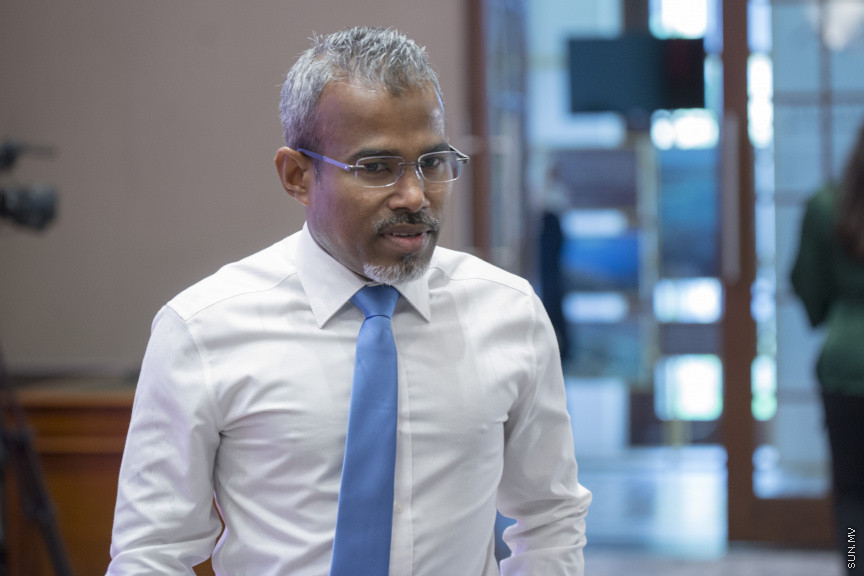 ޑިސެމްބަރު 15، 2019: ކުރޮސްރޯޑުގައި ބޭއްވި "ވިއަވަތި ރާއްޖެ" ކައުންސިލަރުންގެ ކޮންފަރެންސްގެ ތެރެއިން: ބަންޑާރަ ނައިބު އިބްރާޙިމް ރިފްއަތު --- ސަން ފޮޓޯ/ މުޒައްޔިން ނާޒިމް