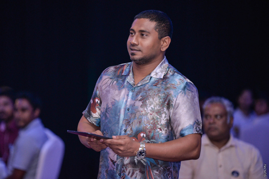 ޖެނުއަރީ 8، 2020: "ރަން އަހަރު 2019" ގެ ނަމުގައި ޔޫތު މިނިސްޓްރީ އިން ދަރުބާރުގޭގައި ބޭއްވި ޖަލްސާގެ ތެރެއިން -- ސަން ފޮޓޯ/ ފަޔާޒު މޫސާ