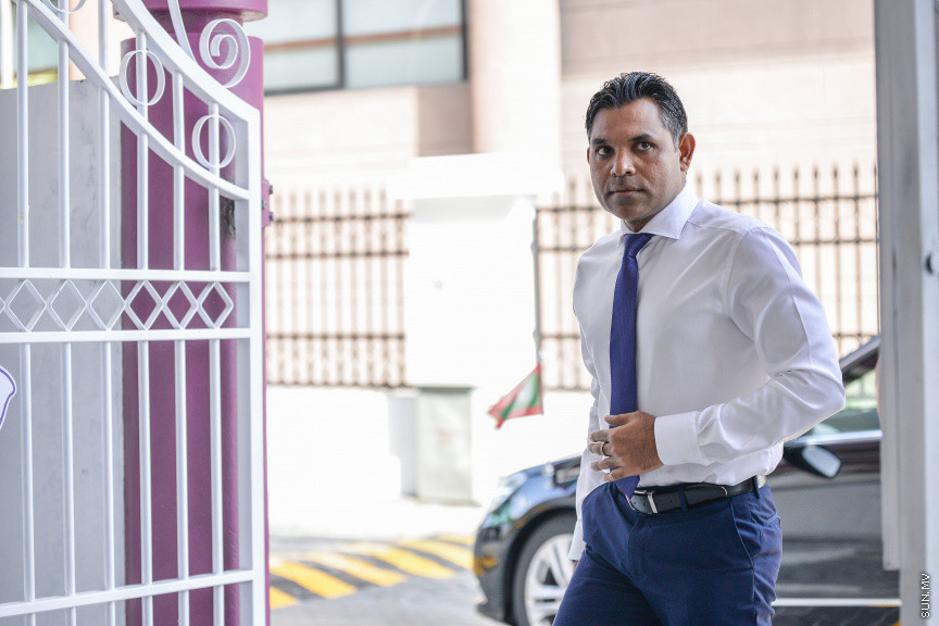 ޖެނުއަރީ 12، 2020: އިއްޒުއްދީން ސްކޫލް ހުޅުވުން: ސްކޫލްގައި ބޭއްވި ހާއްސަ އެސެމްބްލީގައި އެ ސްކޫލް ހުޅުވައިދެއްވީ ރައީސް އިބްރާހިމް މުހައްމަދު ސޯލިހް -- ސަން ފޮޓޯ/ ފަޔާޒު މޫސާ