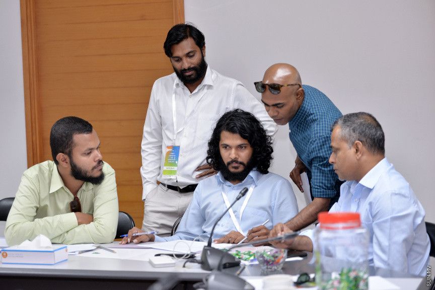 ޖެނުއަރީ 28، 2020: މޯލްޑިވްސް ސްޕޯޓްސް ކޯޕަރޭޝަނުން އިސްނަގައިގެން ސްޓެލްކޯ ހޯލްގައި ކުރިއަށް ދާ މާކެޓިންގް އާއި ސްޕޮންސާޝިޕްގެ ހާއްސަ ވޯކްޝޮޕްގެ ތެރެއިން -- ސަން ފޮޓޯ/ ފަޔާޒު މޫސާ