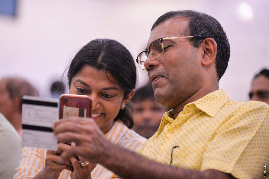 ޖެނުއަރީ 31، 2020: ވެރިކަން ކުރާ މައި ޕާޓީ، އެމްޑީޕީގެ ލޯކަލް ކައުންސިލް އިންތިހާބުގެ ޕްރައިމަރީގެ ވޯޓުލުމުގެ ތެރެއިން: މި ޕްރައިމަރީގައި ވޯޓު ދިނުމުގެ ހައްގު 90،000 އަށް ވުރެ ގިނަ މީހުންނަށް ވަނީ ލިބިފަ -- ސަން ފޮޓޯ/ ފަޔާޒު މޫސާ