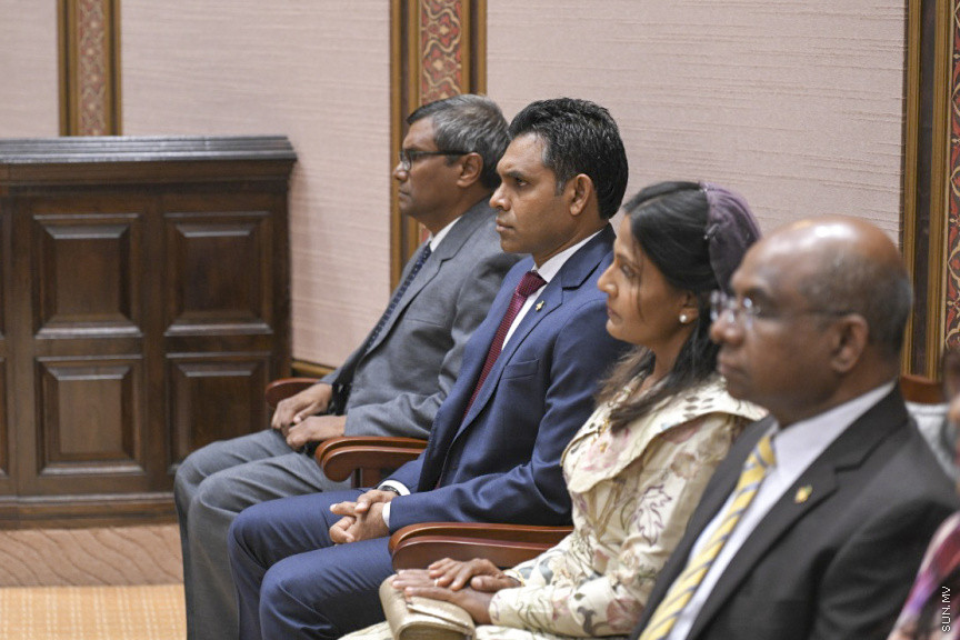 ފެބްރުއަރީ 3، 2020: މިއަހަރަށް ރައްޔިތުންގެ މަޖިލިސް ހުޅުވުމާއި ރައީސުލްޖުމްހޫރިއްޔާ ރިޔާސީ ބަޔާން އިއްވުން ---- ފޮޓޯ/ މަޖިލިސް