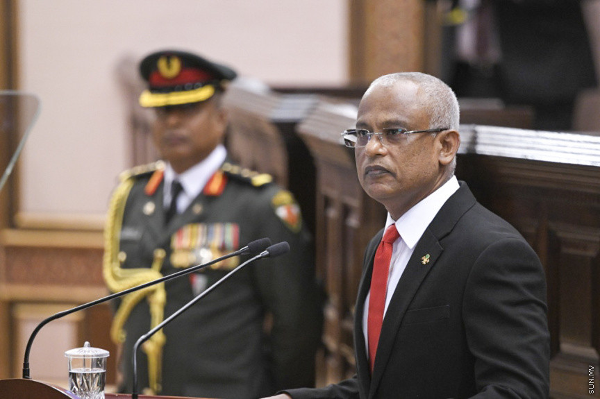 ފެބްރުއަރީ 3، 2020: މިއަހަރަށް ރައްޔިތުންގެ މަޖިލިސް ހުޅުވުމާއި ރައީސުލްޖުމްހޫރިއްޔާ ރިޔާސީ ބަޔާން އިއްވުން ---- ފޮޓޯ/ މަޖިލިސް