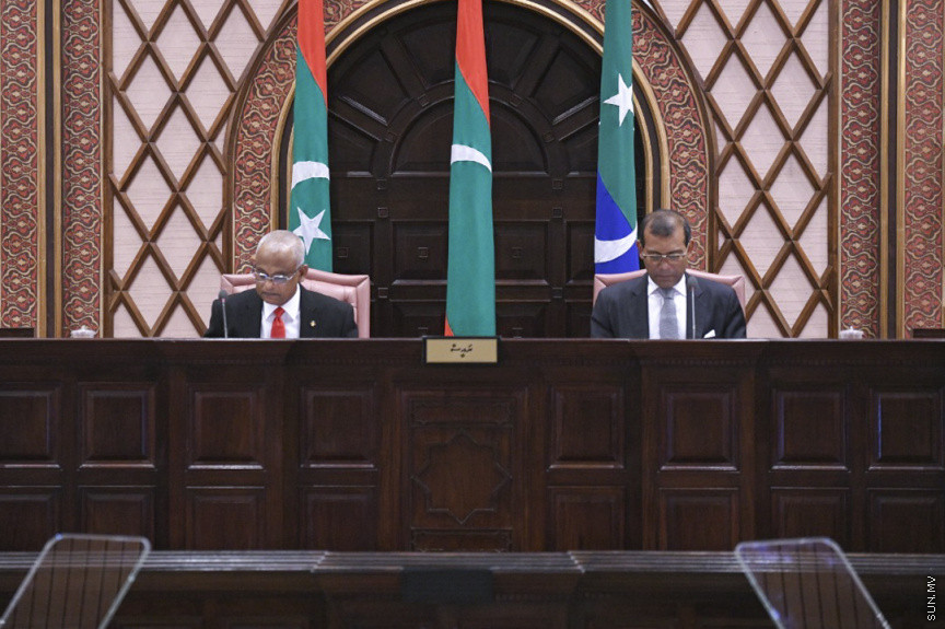 ފެބްރުއަރީ 3، 2020: މިއަހަރަށް ރައްޔިތުންގެ މަޖިލިސް ހުޅުވުމާއި ރައީސުލްޖުމްހޫރިއްޔާ ރިޔާސީ ބަޔާން އިއްވުން ---- ފޮޓޯ/ މަޖިލިސް