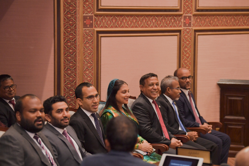 ފެބްރުއަރީ 3، 2020: މިއަހަރަށް ރައްޔިތުންގެ މަޖިލިސް ހުޅުވުމާއި ރައީސުލްޖުމްހޫރިއްޔާ ރިޔާސީ ބަޔާން އިއްވުން ---- ފޮޓޯ/ ރައީސް އޮފީސް