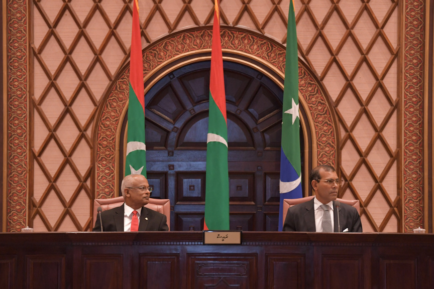 ފެބްރުއަރީ 3، 2020: މިއަހަރަށް ރައްޔިތުންގެ މަޖިލިސް ހުޅުވުމާއި ރައީސުލްޖުމްހޫރިއްޔާ ރިޔާސީ ބަޔާން އިއްވުން ---- ފޮޓޯ/ ރައީސް އޮފީސް