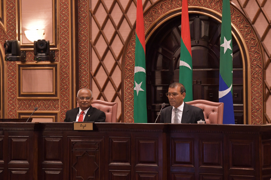 ފެބްރުއަރީ 3، 2020: މިއަހަރަށް ރައްޔިތުންގެ މަޖިލިސް ހުޅުވުމާއި ރައީސުލްޖުމްހޫރިއްޔާ ރިޔާސީ ބަޔާން އިއްވުން ---- ފޮޓޯ/ ރައީސް އޮފީސް