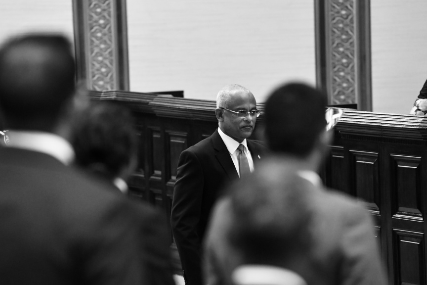 ފެބްރުއަރީ 3، 2020: މިއަހަރަށް ރައްޔިތުންގެ މަޖިލިސް ހުޅުވުމާއި ރައީސުލްޖުމްހޫރިއްޔާ ރިޔާސީ ބަޔާން އިއްވުން ---- ފޮޓޯ/ ރައީސް އޮފީސް