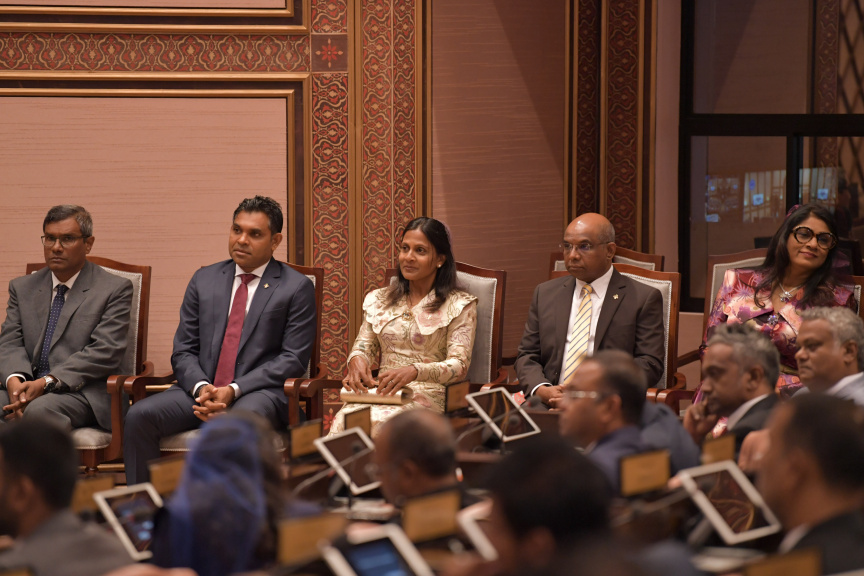 ފެބްރުއަރީ 3، 2020: މިއަހަރަށް ރައްޔިތުންގެ މަޖިލިސް ހުޅުވުމާއި ރައީސުލްޖުމްހޫރިއްޔާ ރިޔާސީ ބަޔާން އިއްވުން ---- ފޮޓޯ/ ރައީސް އޮފީސް