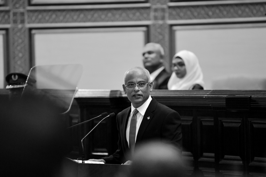 ފެބްރުއަރީ 3، 2020: މިއަހަރަށް ރައްޔިތުންގެ މަޖިލިސް ހުޅުވުމާއި ރައީސުލްޖުމްހޫރިއްޔާ ރިޔާސީ ބަޔާން އިއްވުން ---- ފޮޓޯ/ ރައީސް އޮފީސް