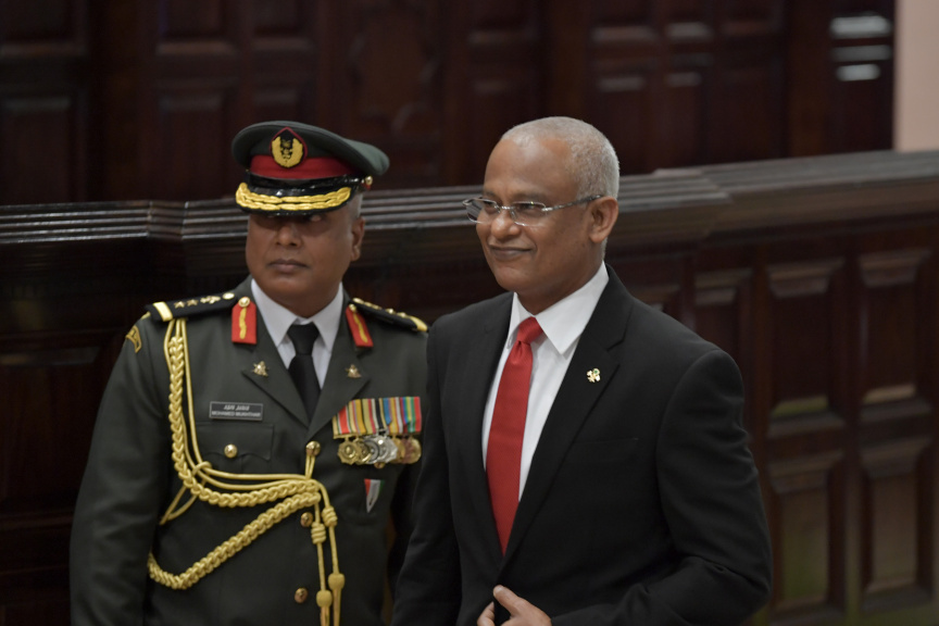 ފެބްރުއަރީ 3، 2020: މިއަހަރަށް ރައްޔިތުންގެ މަޖިލިސް ހުޅުވުމާއި ރައީސުލްޖުމްހޫރިއްޔާ ރިޔާސީ ބަޔާން އިއްވުން ---- ފޮޓޯ/ ރައީސް އޮފީސް