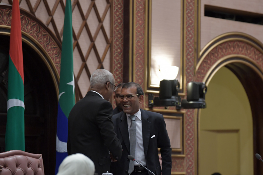 ފެބްރުއަރީ 3، 2020: މިއަހަރަށް ރައްޔިތުންގެ މަޖިލިސް ހުޅުވުމާއި ރައީސުލްޖުމްހޫރިއްޔާ ރިޔާސީ ބަޔާން އިއްވުން ---- ފޮޓޯ/ ރައީސް އޮފީސް