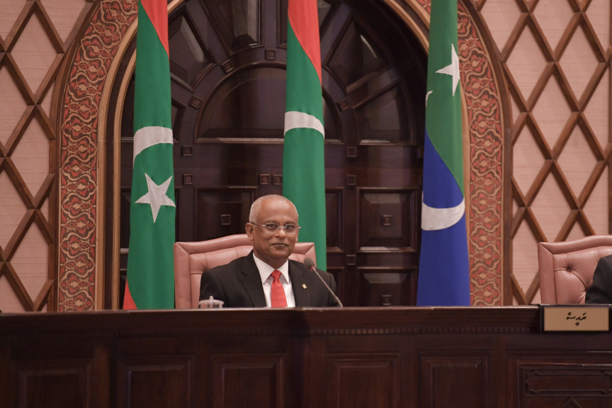 ފެބްރުއަރީ 3، 2020: މިއަހަރަށް ރައްޔިތުންގެ މަޖިލިސް ހުޅުވުމާއި ރައީސުލްޖުމްހޫރިއްޔާ ރިޔާސީ ބަޔާން އިއްވުން ---- ފޮޓޯ/ ރައީސް އޮފީސް