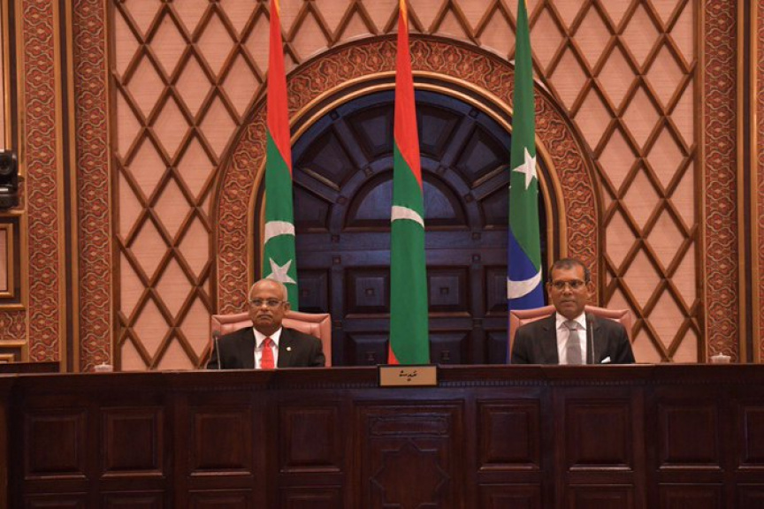 ފެބްރުއަރީ 3، 2020: މިއަހަރަށް ރައްޔިތުންގެ މަޖިލިސް ހުޅުވުމާއި ރައީސުލްޖުމްހޫރިއްޔާ ރިޔާސީ ބަޔާން އިއްވުން ---- ފޮޓޯ/ ރައީސް އޮފީސް