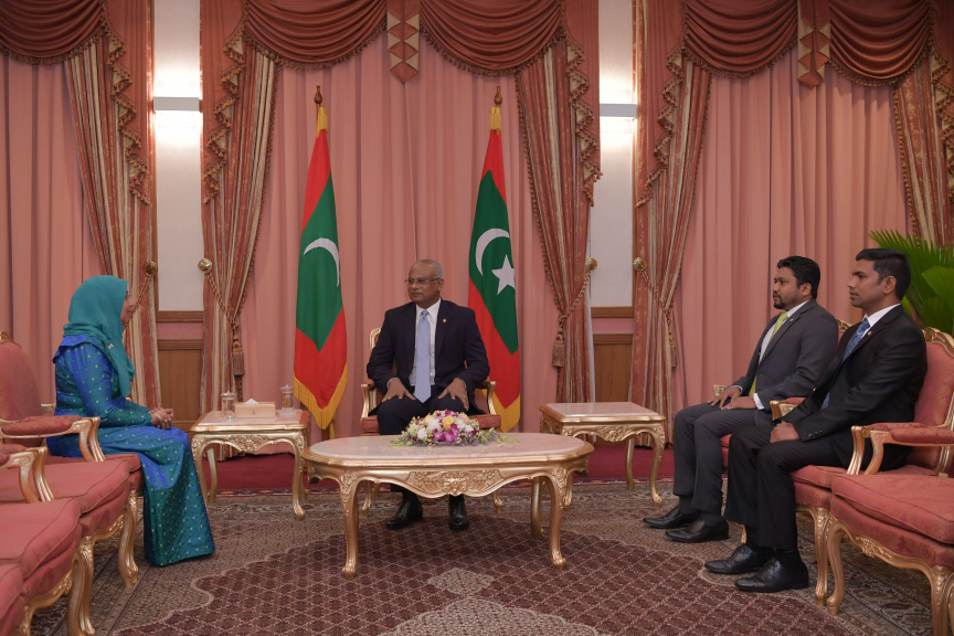ޖެންޑާ މިނިސްޓަރުކަމަށް އާއިޝަތު މުހައްމަުދު ދީދީ އައްޔަނުކުރެއްވުން -- ފޮޓޯ/ ރައީސް އޮފީސް