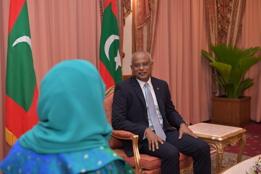 ޖެންޑާ މިނިސްޓަރުކަމަށް އާއިޝަތު މުހައްމަުދު ދީދީ އައްޔަނުކުރެއްވުން -- ފޮޓޯ/ ރައީސް އޮފީސް