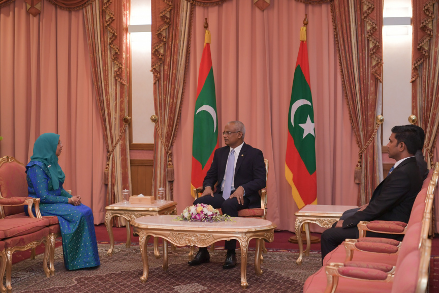 ޖެންޑާ މިނިސްޓަރުކަމަށް އާއިޝަތު މުހައްމަުދު ދީދީ އައްޔަނުކުރެއްވުން -- ފޮޓޯ/ ރައީސް އޮފީސް