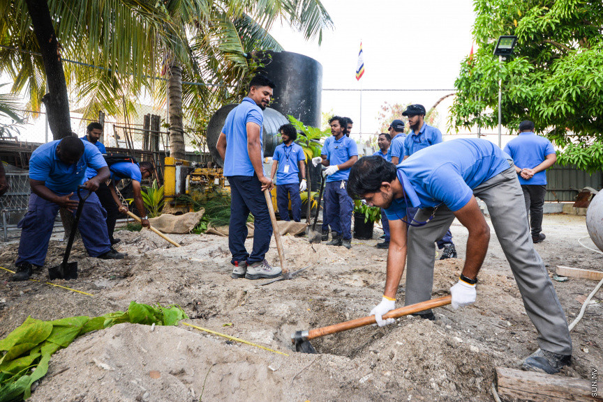 ފެބްރުއަރީ 15، 2020: "ސްޓެލްކޯ ރަށްފެހި" ޕްރޮގްރާމްގެ ދަށުން ތިލަފުށީގައި 3000 ގަސް އިންދުމަށް ބޭއްވި ހަފްލާގެ ތެރެއިން --- ސަން ފޮޓޯ/ ފަޔާޒު މޫސާ