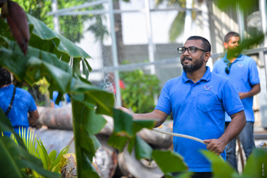 ފެބްރުއަރީ 15، 2020: "ސްޓެލްކޯ ރަށްފެހި" ޕްރޮގްރާމްގެ ދަށުން ތިލަފުށީގައި 3000 ގަސް އިންދުމަށް ބޭއްވި ހަފްލާގެ ތެރެއިން --- ސަން ފޮޓޯ/ ފަޔާޒު މޫސާ
