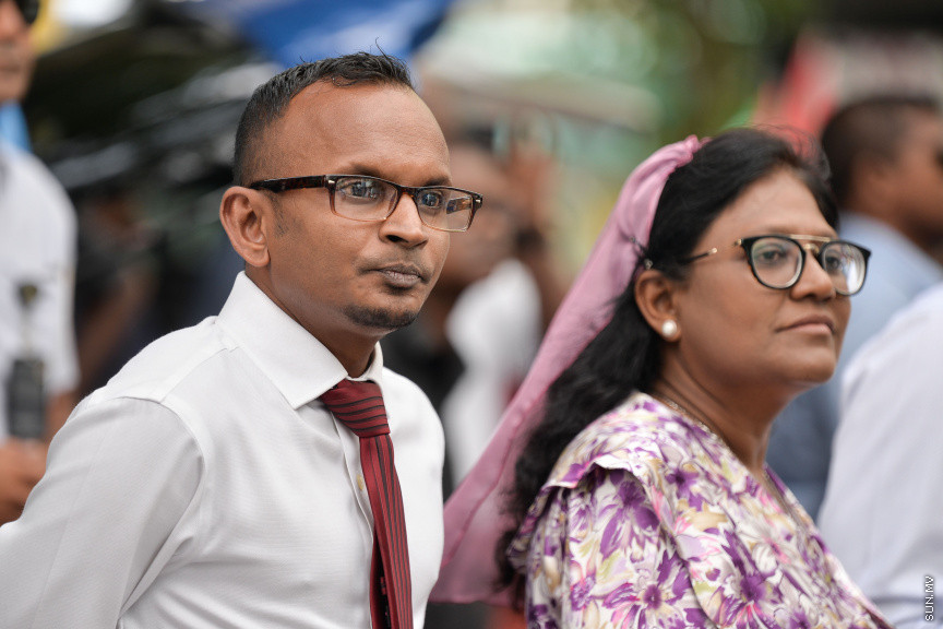ފެބްރުއަރީ 17، 2020: މާލޭ ސިޓީ ސްޓްރީޓްސްކޭޕިން މަޝްރޫއު އިފްތިތާހު ކުރުމަށް ވެސްޓް ޕާކް ސަރަހައްދުގައި ބޭއްވި ރަސްމިއްޔާތުގެ ތެރެއިން -- ސަން ފޮޓޯ/ ފަޔާޒު މޫސާ