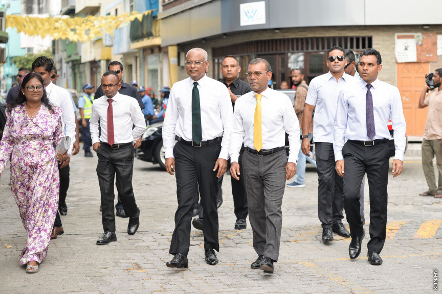ފެބްރުއަރީ 17، 2020: މާލޭ ސިޓީ ސްޓްރީޓްސްކޭޕިން މަޝްރޫއު އިފްތިތާހު ކުރުމަށް ވެސްޓް ޕާކް ސަރަހައްދުގައި ބޭއްވި ރަސްމިއްޔާތުގެ ތެރެއިން -- ސަން ފޮޓޯ/ ފަޔާޒު މޫސާ
