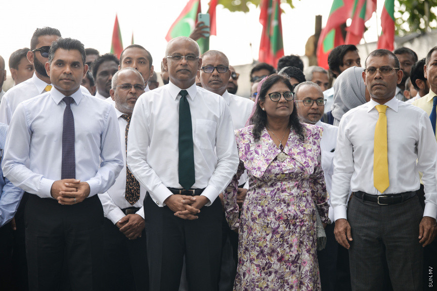 ފެބްރުއަރީ 17، 2020: މާލޭ ސިޓީ ސްޓްރީޓްސްކޭޕިން މަޝްރޫއު އިފްތިތާހު ކުރުމަށް ވެސްޓް ޕާކް ސަރަހައްދުގައި ބޭއްވި ރަސްމިއްޔާތުގެ ތެރެއިން -- ސަން ފޮޓޯ/ ފަޔާޒު މޫސާ