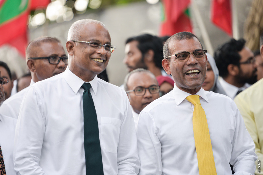 ފެބްރުއަރީ 17، 2020: މާލޭ ސިޓީ ސްޓްރީޓްސްކޭޕިން މަޝްރޫއު އިފްތިތާހު ކުރުމަށް ވެސްޓް ޕާކް ސަރަހައްދުގައި ބޭއްވި ރަސްމިއްޔާތުގެ ތެރެއިން -- ސަން ފޮޓޯ/ ފަޔާޒު މޫސާ