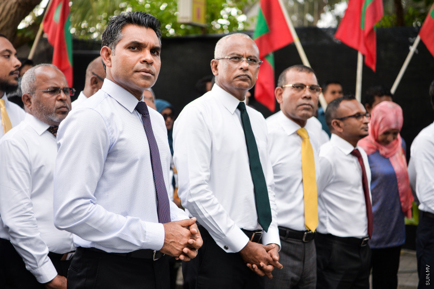 ފެބްރުއަރީ 17، 2020: މާލޭ ސިޓީ ސްޓްރީޓްސްކޭޕިން މަޝްރޫއު އިފްތިތާހު ކުރުމަށް ވެސްޓް ޕާކް ސަރަހައްދުގައި ބޭއްވި ރަސްމިއްޔާތުގެ ތެރެއިން -- ސަން ފޮޓޯ/ ފަޔާޒު މޫސާ