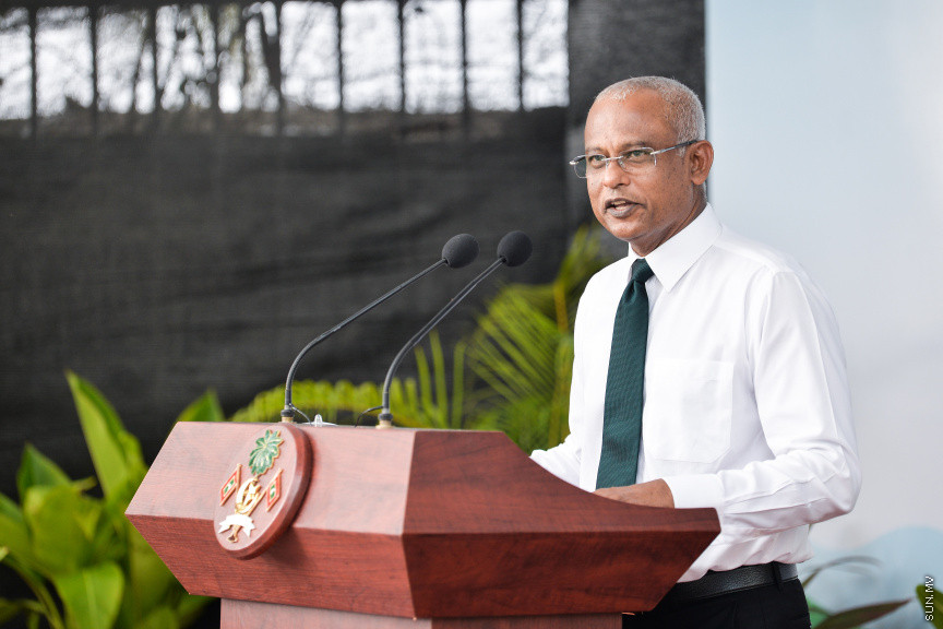 ފެބްރުއަރީ 17، 2020: މާލޭ ސިޓީ ސްޓްރީޓްސްކޭޕިން މަޝްރޫއު އިފްތިތާހު ކުރުމަށް ވެސްޓް ޕާކް ސަރަހައްދުގައި ބޭއްވި ރަސްމިއްޔާތުގެ ތެރެއިން -- ސަން ފޮޓޯ/ ފަޔާޒު މޫސާ