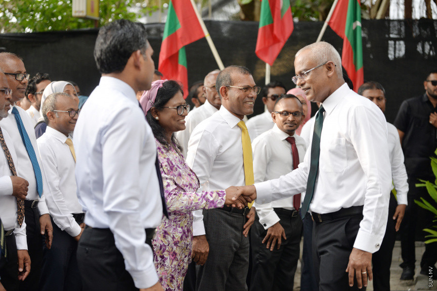 ފެބްރުއަރީ 17، 2020: މާލޭ ސިޓީ ސްޓްރީޓްސްކޭޕިން މަޝްރޫއު އިފްތިތާހު ކުރުމަށް ވެސްޓް ޕާކް ސަރަހައްދުގައި ބޭއްވި ރަސްމިއްޔާތުގެ ތެރެއިން -- ސަން ފޮޓޯ/ ފަޔާޒު މޫސާ