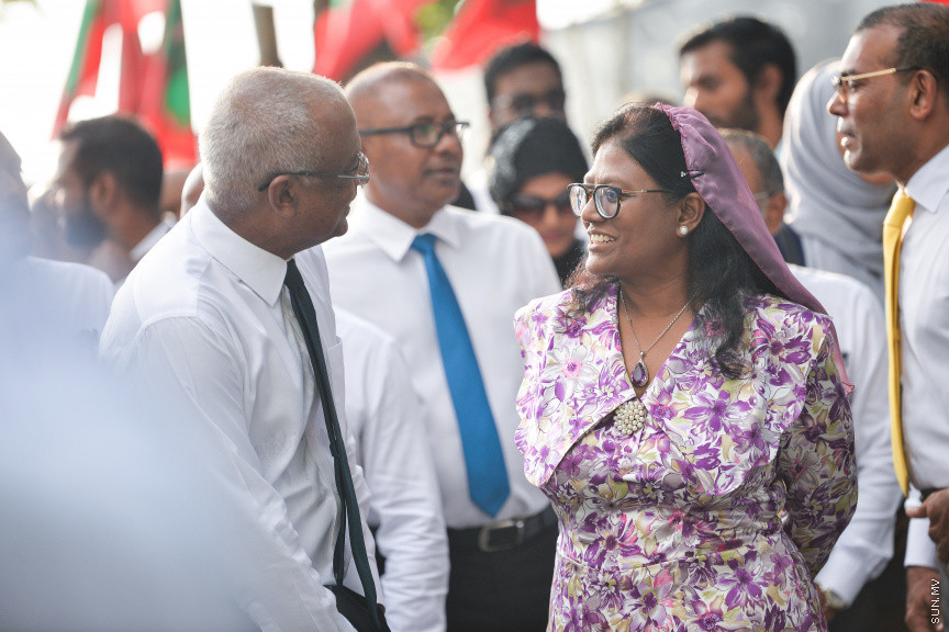ފެބްރުއަރީ 17، 2020: މާލޭ ސިޓީ ސްޓްރީޓްސްކޭޕިން މަޝްރޫއު އިފްތިތާހު ކުރުމަށް ވެސްޓް ޕާކް ސަރަހައްދުގައި ބޭއްވި ރަސްމިއްޔާތުގެ ތެރެއިން -- ސަން ފޮޓޯ/ ފަޔާޒު މޫސާ