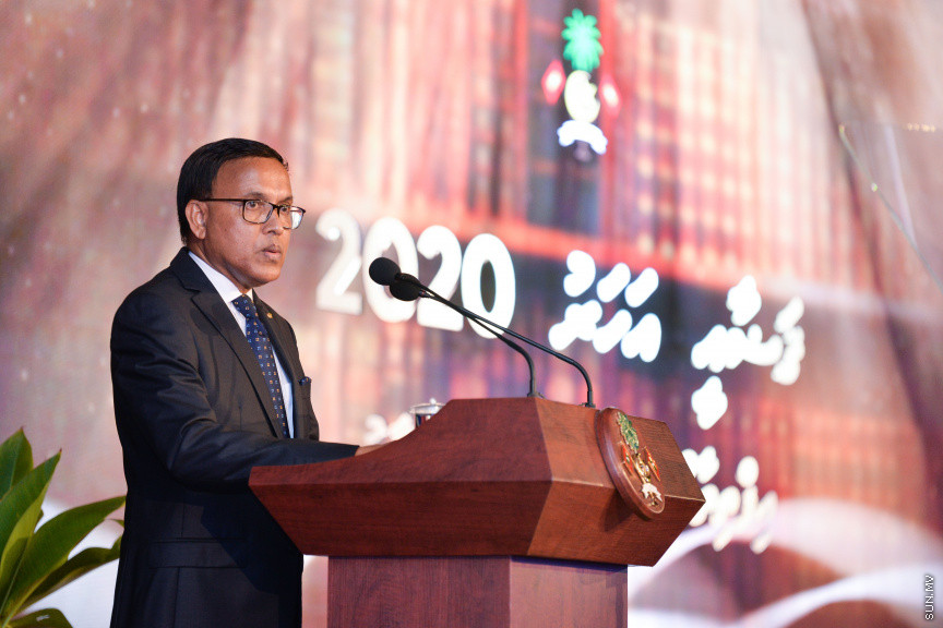 ފެބްރުއަރީ 18، 2020: ޝަރުއީ ދާއިރާގެ ގަޟާއީ އާ އަހަރު ފެށުމުގެ ގޮތުން ދަރުބާރުގޭގައި ބޭއްވި ރަސްމިއްޔާތުގެ ތެރެއިން: މި ރަސްމިއްޔާތުގައި ރައީސް އިބްރާޙިމް މުހައްމަދު ސޯލިހް އާއި މަޖިލިސް ރައީސް މުހައްމަދު ނަޝީދު ބައިވެރިވެ ވަޑައިގެންނެވި -- ސަން ފޮޓޯ/ ފަޔާޒު މޫސާ