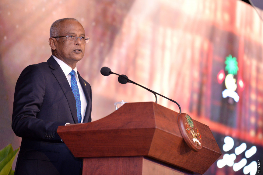 ފެބްރުއަރީ 18، 2020: ޝަރުއީ ދާއިރާގެ ގަޟާއީ އާ އަހަރު ފެށުމުގެ ގޮތުން ދަރުބާރުގޭގައި ބޭއްވި ރަސްމިއްޔާތުގެ ތެރެއިން: މި ރަސްމިއްޔާތުގައި ރައީސް އިބްރާޙިމް މުހައްމަދު ސޯލިހް އާއި މަޖިލިސް ރައީސް މުހައްމަދު ނަޝީދު ބައިވެރިވެ ވަޑައިގެންނެވި -- ސަން ފޮޓޯ/ ފަޔާޒު މޫސާ