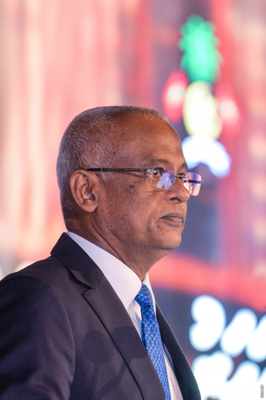 ފެބްރުއަރީ 18، 2020: ޝަރުއީ ދާއިރާގެ ގަޟާއީ އާ އަހަރު ފެށުމުގެ ގޮތުން ދަރުބާރުގޭގައި ބޭއްވި ރަސްމިއްޔާތުގެ ތެރެއިން: މި ރަސްމިއްޔާތުގައި ރައީސް އިބްރާޙިމް މުހައްމަދު ސޯލިހް އާއި މަޖިލިސް ރައީސް މުހައްމަދު ނަޝީދު ބައިވެރިވެ ވަޑައިގެންނެވި -- ސަން ފޮޓޯ/ ފަޔާޒު މޫސާ