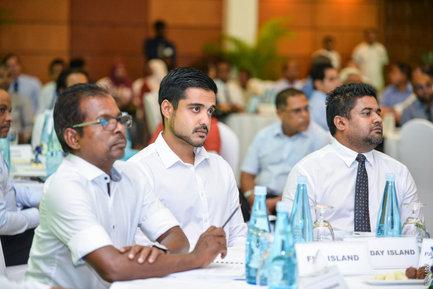 ފެބްރުއަރީ 23، 2020: ކުރުނބާ މޯލްޑިވްސްގައި ބޭއްވި މޯލްޑިވްސް އެސޯސިއޭޝަން އޮފް ޓޫރިޒަމް އިންޑަސްޓްރީ(މަޓީ)ގެ 30ވަނަ އަހަރީ އާންމު ޖަލްސާގެ ތެރެއިން -- ސަން ފޮޓޯ/ ފަޔާޒު މޫސާ