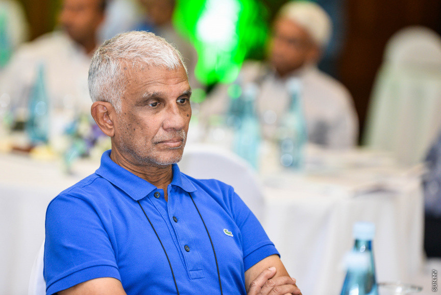 ފެބްރުއަރީ 23، 2020: ކުރުނބާ މޯލްޑިވްސްގައި ބޭއްވި މޯލްޑިވްސް އެސޯސިއޭޝަން އޮފް ޓޫރިޒަމް އިންޑަސްޓްރީ(މަޓީ)ގެ 30ވަނަ އަހަރީ އާންމު ޖަލްސާގެ ތެރެއިން -- ސަން ފޮޓޯ/ ފަޔާޒު މޫސާ