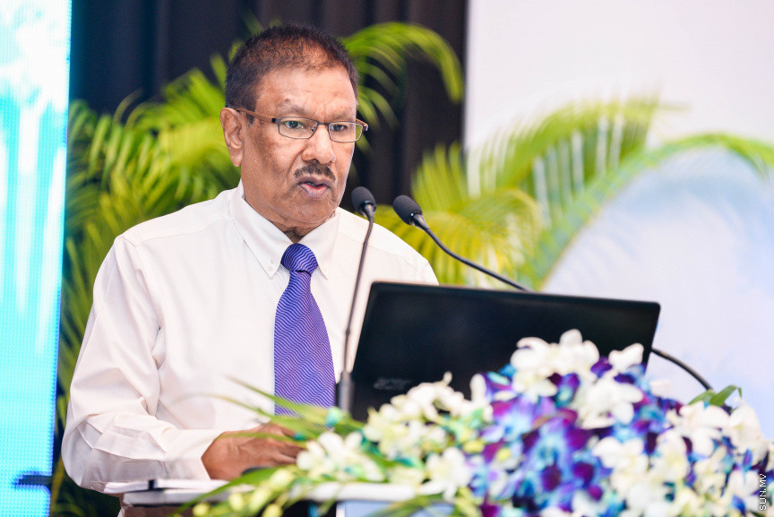 ފެބްރުއަރީ 23، 2020: ކުރުނބާ މޯލްޑިވްސްގައި ބޭއްވި މޯލްޑިވްސް އެސޯސިއޭޝަން އޮފް ޓޫރިޒަމް އިންޑަސްޓްރީ(މަޓީ)ގެ 30ވަނަ އަހަރީ އާންމު ޖަލްސާގެ ތެރެއިން -- ސަން ފޮޓޯ/ ފަޔާޒު މޫސާ