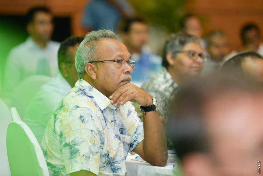 ފެބްރުއަރީ 23، 2020: ކުރުނބާ މޯލްޑިވްސްގައި ބޭއްވި މޯލްޑިވްސް އެސޯސިއޭޝަން އޮފް ޓޫރިޒަމް އިންޑަސްޓްރީ(މަޓީ)ގެ 30ވަނަ އަހަރީ އާންމު ޖަލްސާގެ ތެރެއިން -- ސަން ފޮޓޯ/ ފަޔާޒު މޫސާ