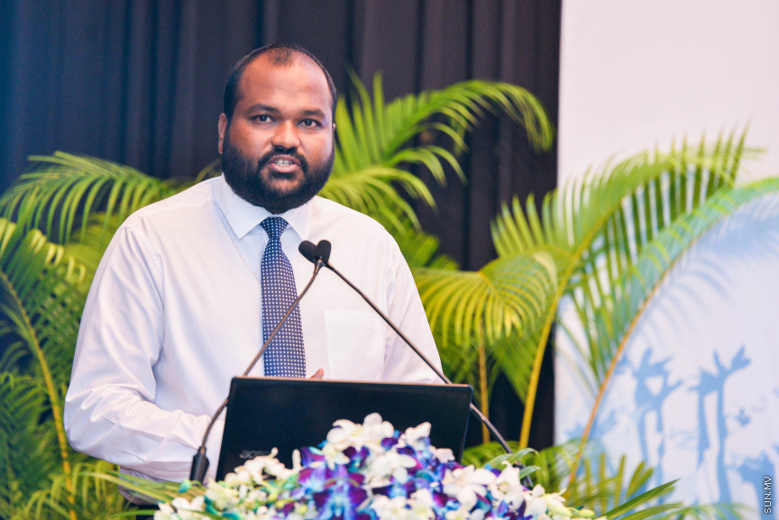 ފެބްރުއަރީ 23، 2020: ކުރުނބާ މޯލްޑިވްސްގައި ބޭއްވި މޯލްޑިވްސް އެސޯސިއޭޝަން އޮފް ޓޫރިޒަމް އިންޑަސްޓްރީ(މަޓީ)ގެ 30ވަނަ އަހަރީ އާންމު ޖަލްސާގެ ތެރެއިން -- ސަން ފޮޓޯ/ ފަޔާޒު މޫސާ