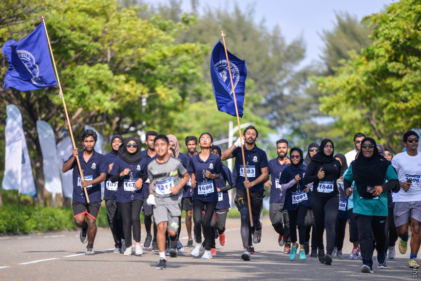 ފެބްރުއަރީ 28، 2020: ގިނަ އަދަދެއްގެ ބައިވެރިންނާއިއެކު ހުޅުމާލޭގައި ބޭއްވި ޒީރޯ ޕްލާސްޓިކް ރަންގެ ތެރެއިން -- ސަން ފޮޓޯ/ ފަޔާޒު މޫސާ