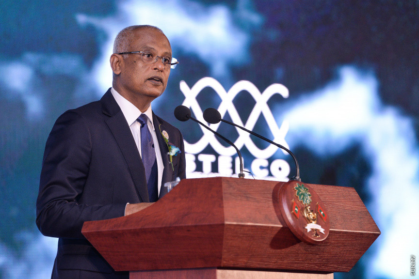 މާޗް 4، 2020: ސްޓެލްކޯއިން ކަރަންޓުގެ ހިދުމަތަށް ދޭން ފެށިތާ 70 އަހަރު ފުރުން ފާހަގަ ކުރުމަށް ދަރުބާރުގޭގައި ބޭއްވި ޖަލްސާގެ ތެރެއިން -- ސަން ފޮޓޯ/ ފަޔާޒު މޫސާ