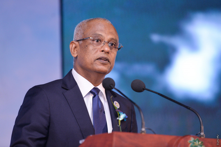 މާޗް 4، 2020: ސްޓެލްކޯއިން ކަރަންޓުގެ ހިދުމަތަށް ދޭން ފެށިތާ 70 އަހަރު ފުރުން ފާހަގަ ކުރުމަށް ދަރުބާރުގޭގައި ބޭއްވި ޖަލްސާގެ ތެރެއިން -- ސަން ފޮޓޯ/ ފަޔާޒު މޫސާ