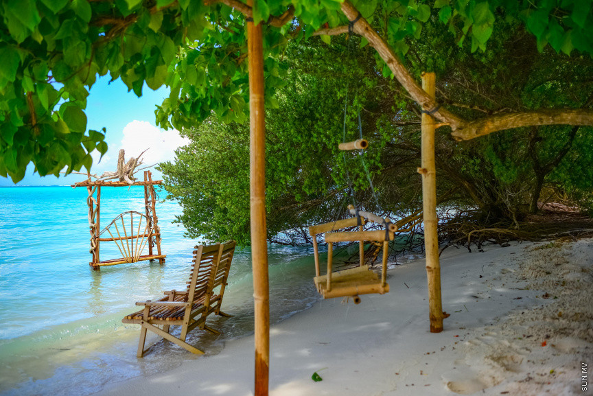 ށ. ފުނަދޫގެ ޒުވާނުން އިސްނަގައިގެން ތަރައްގީކޮށްފައިވާ ސަންރައިޒް ބީޗު -- ސަން ފޮޓޯ/ މުހައްމަދު އަފްރާހު