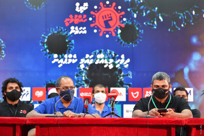 ސެޕްޓެމްބަރ 1، 2020: ކޮވިޑް-19 އާ ގުޅޭ ގޮތުން އާންމުން ހޭލުންތެރިކޮށް އެ ބަލި ފެތުރުން ހުއްޓުވުމަށް ދިވެހި މީޑިއާތައް އިސް ނަގައިގެން 'ކޮވިޑް ހުއްޓުވާނީ އަހަރެން' ނަމުގައި ކެމްޕެއިން ފެށުން -- ސަން ފޮޓޯ/ ފަޔާޒު މޫސާ 