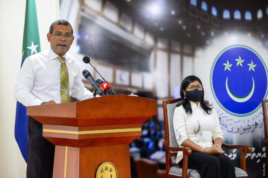 އޮކްޓޫބަރ 15، 2020: ތެލްސީމިއާ ސޮސައިޓީ އާއި ރައްޔިތުންގެ މަޖިލީހުގެ އިޖުތިމާއީ ކޮމެޓީ ގުޅިގެން ފެށި މަސައްކަތުގެ ބައްދަލުވުން ފެށުމުގެ ގޮތުން ބޭއްވި ރަސްމިއްޔާތުގެ ތެރެއިން -- ސަން ފޮޓޯ/ ފަޔާޒު މޫސާ