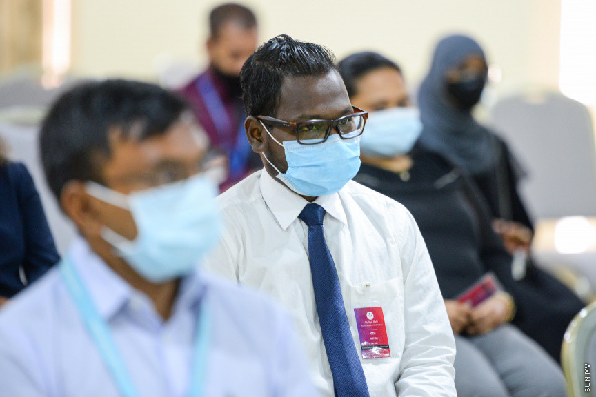 އޮކްޓޫބަރ 15، 2020: ތެލްސީމިއާ ސޮސައިޓީ އާއި ރައްޔިތުންގެ މަޖިލީހުގެ އިޖުތިމާއީ ކޮމެޓީ ގުޅިގެން ފެށި މަސައްކަތުގެ ބައްދަލުވުން ފެށުމުގެ ގޮތުން ބޭއްވި ރަސްމިއްޔާތުގެ ތެރެއިން -- ސަން ފޮޓޯ/ ފަޔާޒު މޫސާ